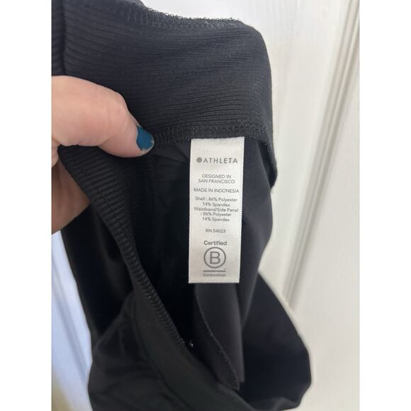 Athleta Black Brooklyn Ankle Pants Size 0 Lightweight Travel Pants Casual Viral - Picture 8 of 8